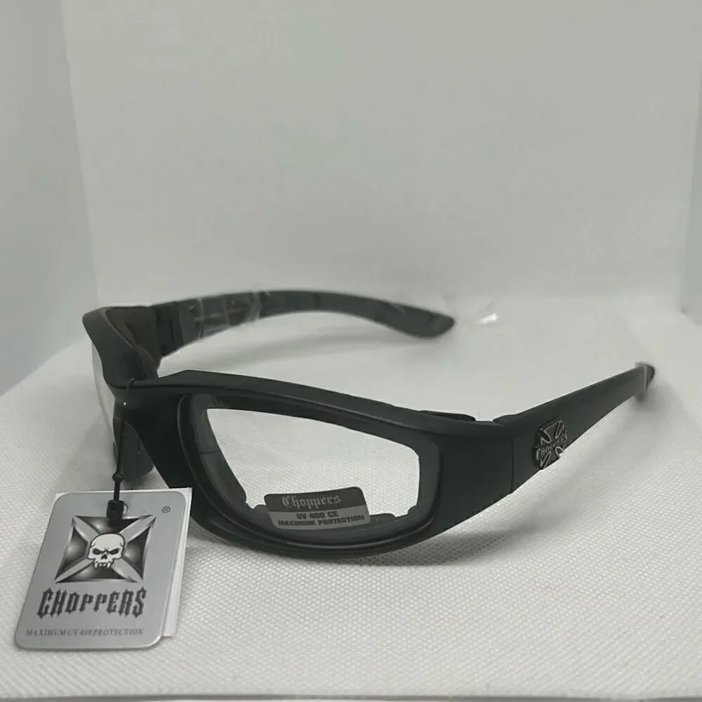 Choppers Padded Clear Lens Sunglasses